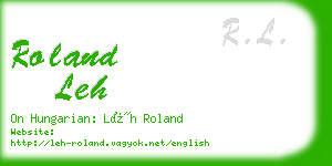 roland leh business card